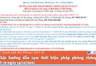 Cập nhật hướng dẫn tạm thời biện pháp phòng chống dịch COVID-19 ngày 14/10/2021