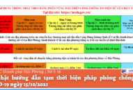 Cập nhật hướng dẫn tạm thời biện pháp phòng chống dịch COVID-19 ngày 15/10/2021