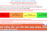 Cập nhật hướng dẫn tạm thời biện pháp phòng chống dịch COVID-19 ngày 26/10/2021