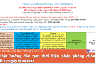 Cập nhật hướng dẫn tạm thời biện pháp phòng chống dịch COVID-19 ngày 8/10/2021