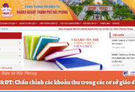 Chấn chỉnh các khoản thu trong các cơ sở giáo dục