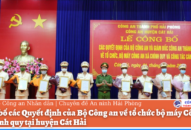 Công bố các Quyết định của Bộ Công an về tổ chức bộ máy Công an xã chính quy