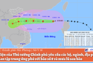 Công điện: Tập trung ứng phó với bão số 8 và mưa lũ sau bão