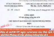 Công điện của Chủ tịch UBND thành phố về chủ động ứng phó với Cơn bão số 8