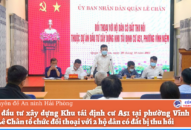 Đối thoại với các hộ dân có đất bị thu hồi thực hiện Dự án đầu tư xây dựng Khu tái định cư A51 tại phường Vĩnh Niệm