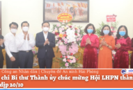 Đồng chí Trần Lưu Quang chúc mừng Hội LHPN thành phố nhân dịp 20/10