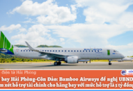 Xem xét hỗ trợ kinh phí cho đường bay Hải Phòng-Côn Đảo