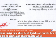 Hải Phòng bố trí tiếp nhận hành khách các chuyến bay thương mại nội địa về Cảng Hàng không quốc tế Cát Bi