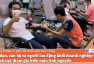 Lãnh đạo, cán bộ và người lao động khối doanh nghiệp thành phố tích cực tham gia hiến máu tình nguyện