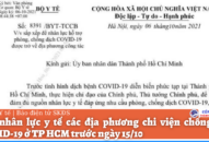 Rút nhân lực y tế các địa phương chi viện chống dịch COVID-19 ở TP HCM trước ngày 15/10