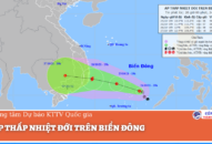 Tin bão mới nhất: Vùng áp thấp đã nhanh chóng mạnh lên áp thấp nhiệt đới