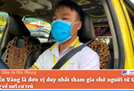 Taxi Én Vàng tiếp tục là đơn vị tham gia chở người từ Ga Hải Phòng về nơi cư trú
