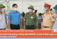Thông tin phòng chống dịch Covid-19 tại Hải Phòng, ngày 31/10/2021