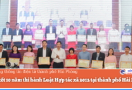 10 năm thi hành Luật Hợp tác xã 2012, khu vực kinh tế tập thể đã có đóng góp nhất định vào phát triển kinh tế-xã hội thành phố