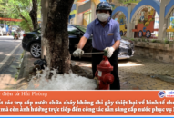 Ngăn chặn tình trạng trộm cắp trụ cấp nước chữa cháy