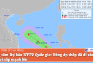 Mới nhất: Vùng áp thấp đã đi vào Biển Đông và sắp mạnh lên