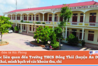 Chung quanh vụ việc liên quan đến Trường THCS Đồng Thái (huyện An Dương): Công khai, minh bạch về các khoản thu, chi