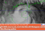 Tin bão mới nhất: Đêm nay bão số 8 Kompasu di chuyển nhanh vào Vịnh Bắc Bộ