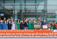 Đoàn 120 cán bộ y tế tham gia chống dịch COVID-19 tại thành phố Hồ Chí Minh đã hoàn thành nhiệm vụ trở về