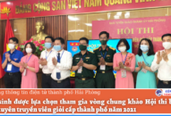 8 thí sinh được lựa chọn tham gia vòng chung khảo Hội thi báo cáo viên, tuyên truyền viên giỏi cấp thành phố năm 2021