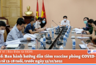Sẽ ban hành hướng dẫn tiêm vaccine phòng COVID-19 cho trẻ em từ 12-18 tuổi