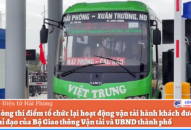 Từ ngày 14 đến 20/10/2021: Thí điểm tổ chức hoạt động trở lại nhiều tuyến xe khách cố định từ Hải Phòng