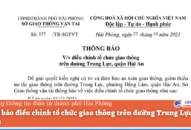 Cấm xe ô tô lưu thông trên đường Trung Lực, phường Đằng Lâm (quận Hải An) trong khung giờ cao điểm