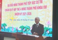 Chủ nhiệm Ủy ban Kiểm tra Thành ủy Nguyễn Đình Chuyến tiếp xúc cử tri huyện Tiên Lãng