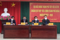 Chủ tịch Uỷ ban MTTQ Việt Nam thành phố Cao Xuân Liên tiếp xúc cử tri tại quận Hải An