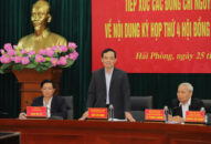 Thường trực HĐND thành phố tiếp xúc cử tri nguyên lãnh đạo chủ chốt thành phố về nội dung Kỳ họp thứ 4 HĐND thành phố khóa XVI