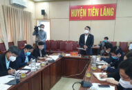 Phó Chủ tịch UBND thành phố Lê Khắc Nam chỉ đạo công tác phòng dịch tại huyện Tiên Lãng