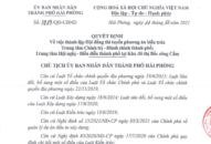 Thành lập Hội đồng thi tuyển phương án kiến trúc Trung tâm Chính trị-Hành chính và Trung tâm Hội nghị-Biểu diễn thành phố tại KĐT Bắc sông Cấm