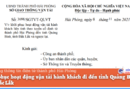 Khôi phục hoạt động vận tải hành khách đi đến tỉnh Quảng Bình và tỉnh Đắc Lắk