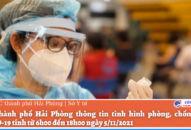 Thông tin phòng chống dịch Covid-19 tại Hải Phòng, ngày 5/11/2021