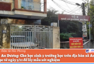 Huyện An Dương: Cho học sinh 3 trường học trên địa bàn xã An Đồng nghỉ học từ ngày 5/11 để lấy mẫu xét nghiệm