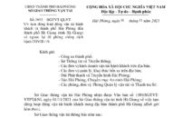 Tạm dừng hoạt động vận tải hành khách theo tuyến cố định từ thành phố Hải Phòng đi đến Bến xe phía Nam Hà Giang, tỉnh Hà Giang