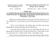 Phân luồng giao thông tạm thời đường tỉnh 351 để phục vụ kiểm định cầu Quán Toan, quận Hồng Bàng