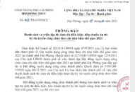 Thông báo danh sách thí sinh đủ điều kiện, tiêu chuẩn dự thi kỳ thi tuyển công chức theo chỉ tiêu biên chế giao 2021