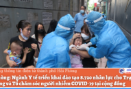 Ngành Y tế Hải Phòng triển khai đào tạo 8.720 nhân lực cho Trạm Y tế lưu động và Tổ chăm sóc người nhiễm COVID-19 tại cộng đồng