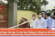 Huyện Thủy Nguyên: Tiếp tục kiểm soát chặt chẽ người từ vùng dịch trở về