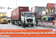 Sở Y tế Hải Phòng thông tin nhanh về 3 trường hợp dương tính với SARS-CoV-2 ngày 7/11/2021