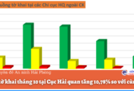 Tổng tờ khai tháng 10 tại Cục Hải quan tăng 10,78% so với cùng kỳ