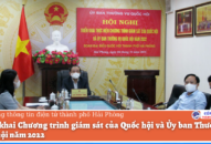 Triển khai Chương trình giám sát của Quốc hội và Ủy ban Thường vụ Quốc hội năm 2022