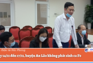 Từ ngày 14/11 đến 17/11, huyện An Lão không phát sinh ca F0