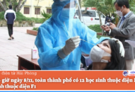 Đến 16 giờ ngày 8/11, toàn thành phố có 12 học sinh thuộc diện F0, 444 học sinh thuộc diện F1