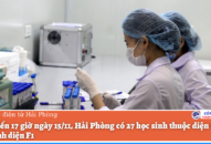 Tính đến 17 giờ ngày 15/11, Hải Phòng có 27 học sinh thuộc diện F0, 675 học sinh diện F1