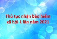 Thủ tục nhận bảo hiểm xã hội 1 lần năm 2021