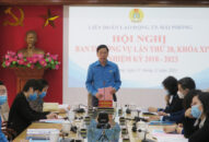 Ban Thường vụ Liên đoàn Lao động thành phố thảo luận về đề xuất hỗ trợ các trường hợp là F0, F1 và F2 có hoàn cảnh khó khăn trên địa bàn thành phố