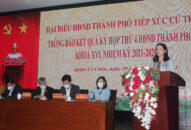 Tổ đại biểu HĐND thành phố số 4 và 5 tiếp xúc cử tri quận Lê Chân thông báo kết quả Kỳ họp thứ 4, HĐND thành phố khóa XVI, nhiệm kỳ 2021-2026