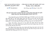 Thông báo kết quả trúng tuyển và hoàn thiện hồ sơ tuyển dụng công chức kỳ tuyển dụng công chức theo chỉ tiêu biên chế giao năm 2021